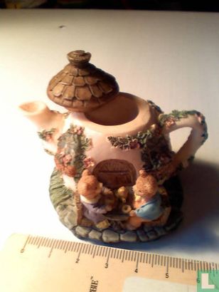 Cottage pot petit thé avec 2 ours - Image 1