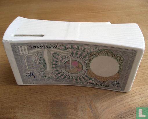 Spaarpot met bankbiljet 10 gulden 1953 - Image 2