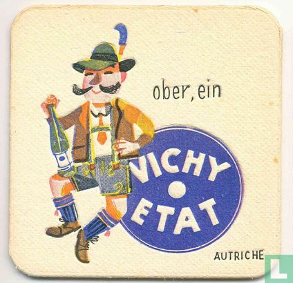 Autriche Ober, ein Vichy Etat  / Dit is een van de 30 bierviltjes "Collectie Expo 1958". - Afbeelding 1