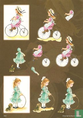 Sarah Kay op fiets