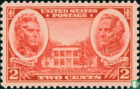 Andrew Jackson and Winfield Scott