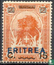 Postzegels van Italiaans-Somalië, met opdruk