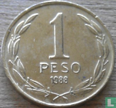 Chili 1 peso 1988 - Image 1
