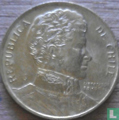 Chili 1 peso 1988 - Image 2