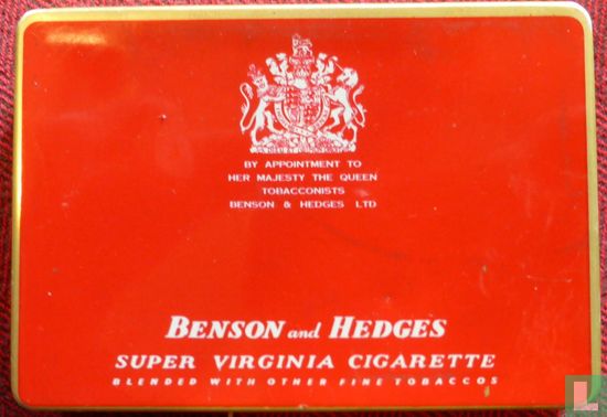 Benson and Hedges 25 super virginia cigarette  - Image 1