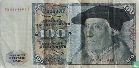 Bundesbank, 100 D-Mark 1980 - Afbeelding 1