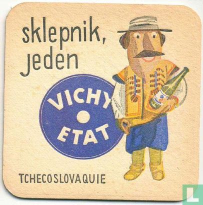 Tchecoslovaquie sklepnik, jeden Vichy Etat / Dit is een van de 30 bierviltjes "Collectie Expo 1958". - Image 1