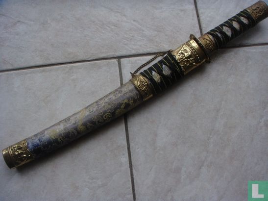 Samurai zwaard met decoratief handvat Replica   - Afbeelding 1