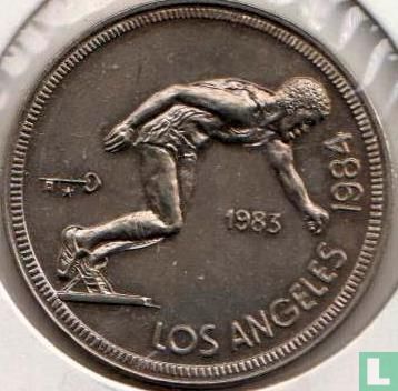 Cuba 1 peso 1983 "1984 Summer Olympics in Los Angeles - Runner" - Image 1