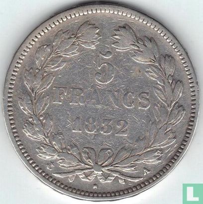 Frankrijk 5 francs 1832 (A) - Afbeelding 1