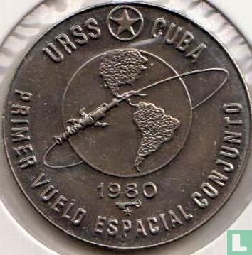 Cuba 1 peso 1980 "Soviet - Cuban Space Flight" - Image 1