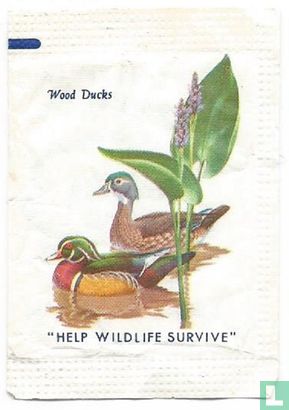 "Help Wildlife Survive" - Wood Ducks - Afbeelding 1