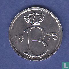 Belgique 25 centimes 1975 (NLD) - Image 1
