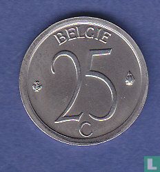 Belgique 25 centimes 1975 (NLD) - Image 2