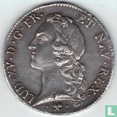 France 1 ecu 1763 (L) - Image 2