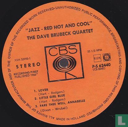 Jazz Red hot and cool  - Afbeelding 3