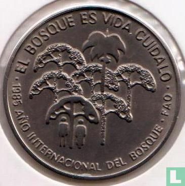 Cuba 1 peso 1985 "FAO - International year of the forest" - Image 1