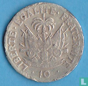 Haïti 10 centimes 1970 - Image 2