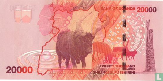 Oeganda 20.000 Shillings 2010 - Afbeelding 2