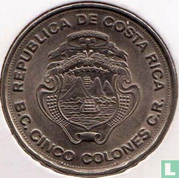 Costa Rica 5 colones 1975 "25 years Central Bank" - Image 2