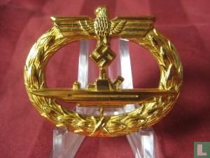 German Kriegsmarine U Boat badge medal replica 