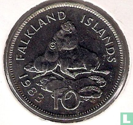 Falkland Islands 10 pence 1983 - Image 1