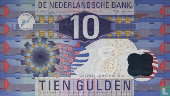 Nederland 10 Gulden - Afbeelding 1