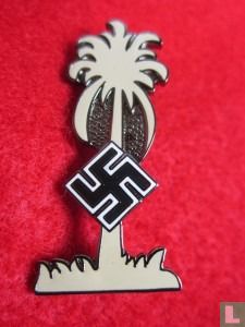 Luftwaffe DAK Palm tree swastika enamel badge pin WW2 WWII Nazi German