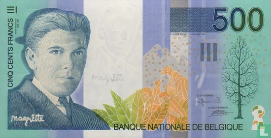 Belgique 500 Francs ND (1998) - Image 1