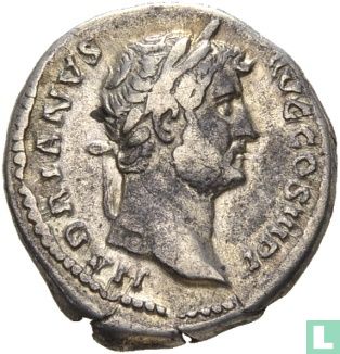 Hadrianus 117-138, AR Denarius Rome  - Afbeelding 2