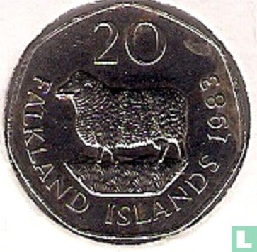 Falkland Islands 20 pence 1983 - Image 1