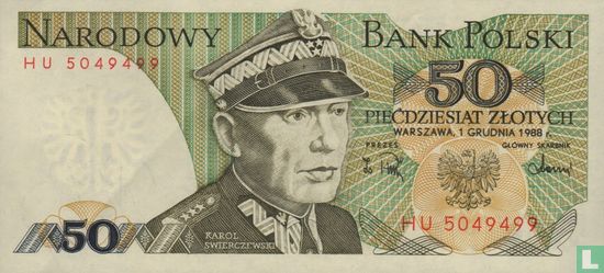 Pologne 50 Zlotych 1988 - Image 1