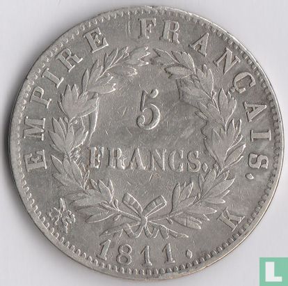 France 5 francs 1811 (K) - Image 1