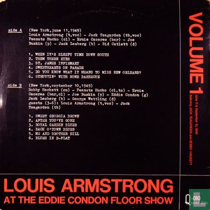 Louis Armstrong at the Eddie Condon Floor Show, Volume 1 - Afbeelding 2