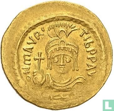 Mauricius Tiberius 582-602, AV Solidus, Constantinopolis - Image 1