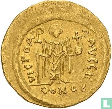 Mauricius Tiberius 582-602, AV Solidus, Constantinopolis - Image 2