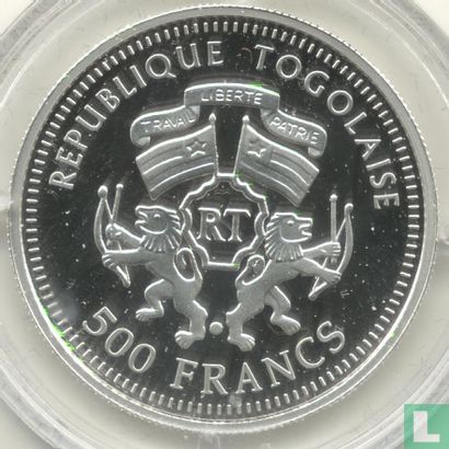 Togo 500 francs 2008 (PROOF) "50th anniversary Gorch Fock" - Image 2