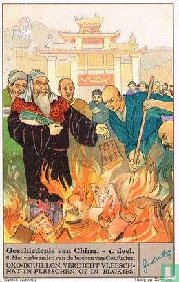 Het verbranden van de boeken van Confucius