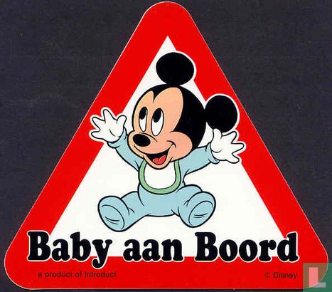 baby aan boord sticker - Mickey (a)