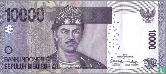 Indonesië 10.000 Rupiah 2013 (P150d2) - Afbeelding 1