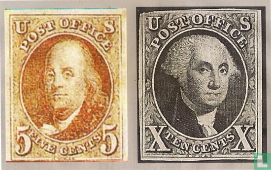 Founding Fathers, with inscription "POST OFFICE"