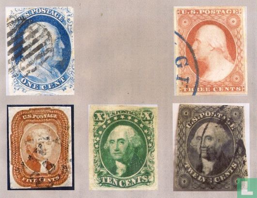 Founding Fathers, with inscription "U.S. POSTAGE"