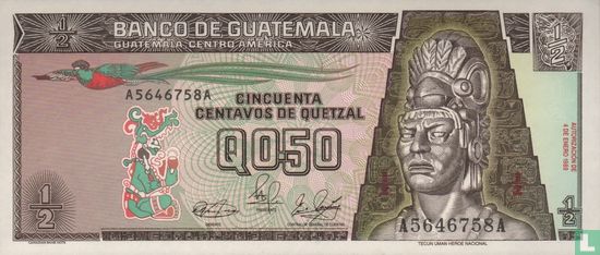 Guatemala 0.50 Quetzal - Afbeelding 1