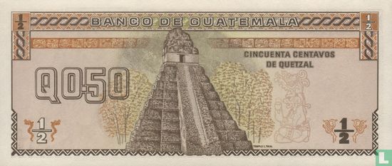 Guatemala 0.50 Quetzal - Image 2