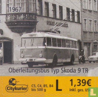 Citykurier, Bussen en trams   