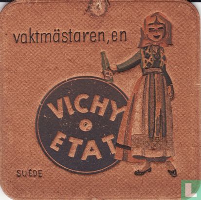 Suède vaktmästaren, en Vichy Etat / Dit is een van de 30 bierviltjes "Collectie Expo 1958". - Afbeelding 1