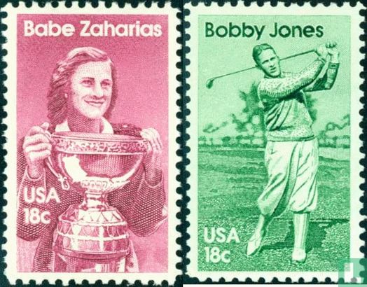 Babe Zaharias and Bobby Jones