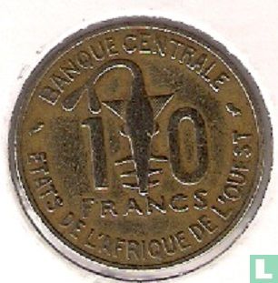 Westafrikanische Staaten 10 Franc 1969 - Bild 2