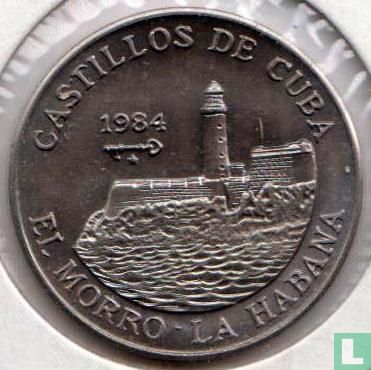 Cuba 1 peso 1984 "Castles of Cuba - El Morro in Havana" - Image 1