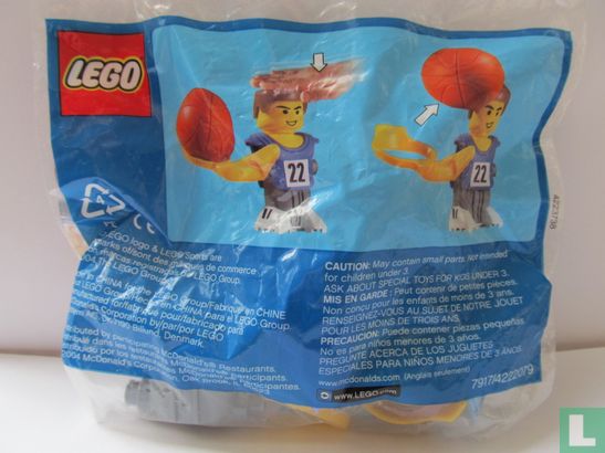 Lego 7917 McDonald's Sports Set Number 3 - Blue Basketball Player #22 polybag - Bild 2